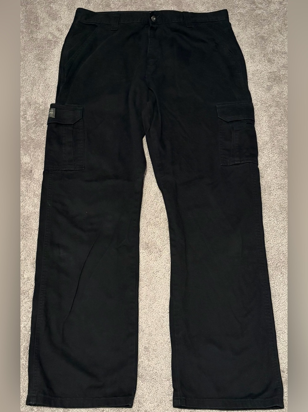 Wrangler Originals Men’s Black Cargo Pants Size 36x34